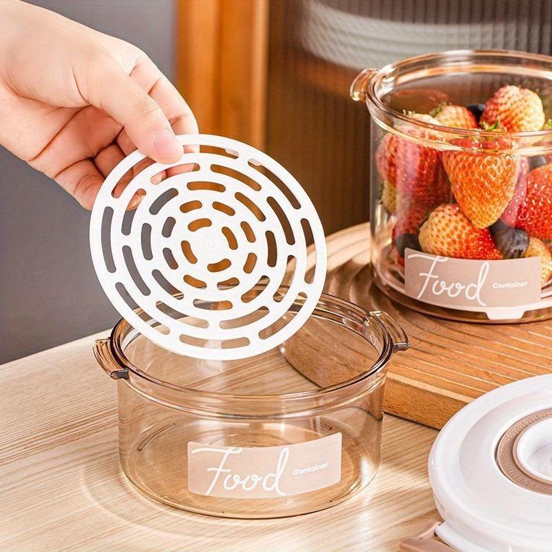 1pcs Large Capacity Food Vacuum Storage Box Sealed Fresh-Keeping Box Dispenser Transparent Container with Vacuum Pump Kitchen