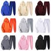 Women's Fashion Solid Sets Warm Hoodie Sweatshirts and Long Pant Loose Ladies Sport Suit Tracksuit Sportwear Two Piece Sets Outfit Playsuit