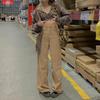 Corduroy Baggy Joggers Women Vintage Wide Leg Pants Brown Low Waist E Girl 90s Aesthetic Trousers Female Sweatpants