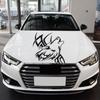 Eco-friendly  Beautiful Wolf Tribal Car Tattoo Sticker Cool Car Sticker Eye-catching   for Car