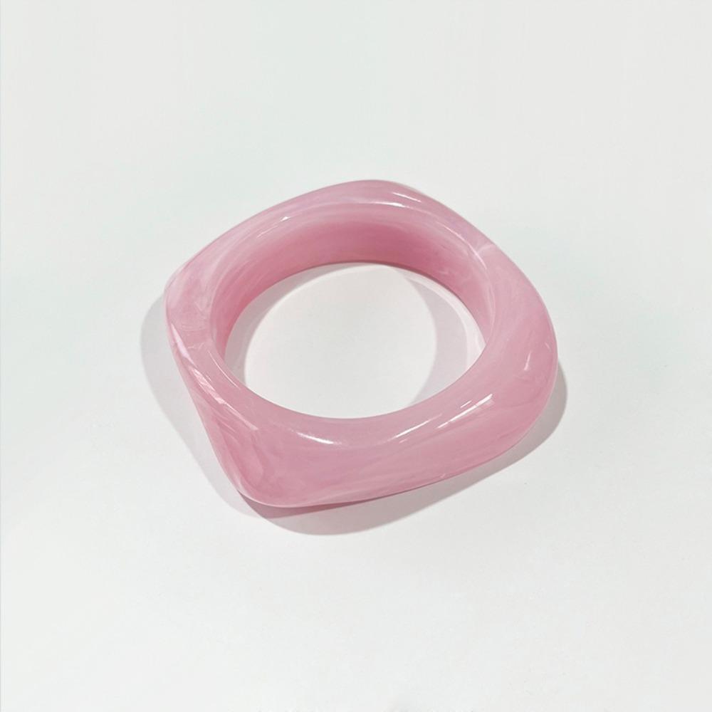 Acrylic Geometric Chunky Bangles Colorful Wristband New Charm Bracelet Women