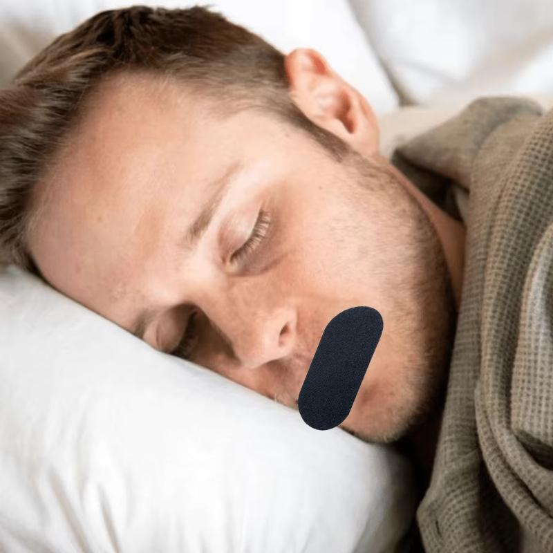 50pcs Black Close Mouth Breathable Comfortable Snoring Reduction Sleepwear, Helps You Sleep Through The Night