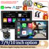 Universal Car Multimedia 7/9/10Inch Car Radio Wireless Carplay Android Auto 2 Din Stereo Receiver Player Bluetooth Touch Screen