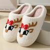 New Fox Cotton Slippers  Men/Women Autumn/Winter Cute Cartoon At Home Non Slip Couple Indoor Plush Cotton Shoes