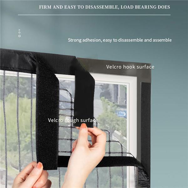 Folio Magnetic Window Screen Mesh Indoor Anti-Mosquito Curtain Tulle Summer Invisible Removable Washable Screen Net
