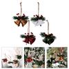 4 Pcs Christmas Bells Hanging Ornament Decorative Bells Christmas Tree Decorations Hanging Bells for Home Decoration