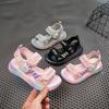 Children's Rotating Button Handsome Sandals Summer New Boys and Girls Open Toe Beach Shoes