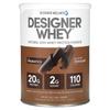 Designer Whey, Natural 100% Whey Protein Powder, Gourmet Chocolate, 12 Oz (340 G)