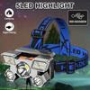 LED Headlamp Strong Light Super Bright Head-Mounted Flashlight Outdoor Rechargeable Night Fishing Headlight 5 Light Sources