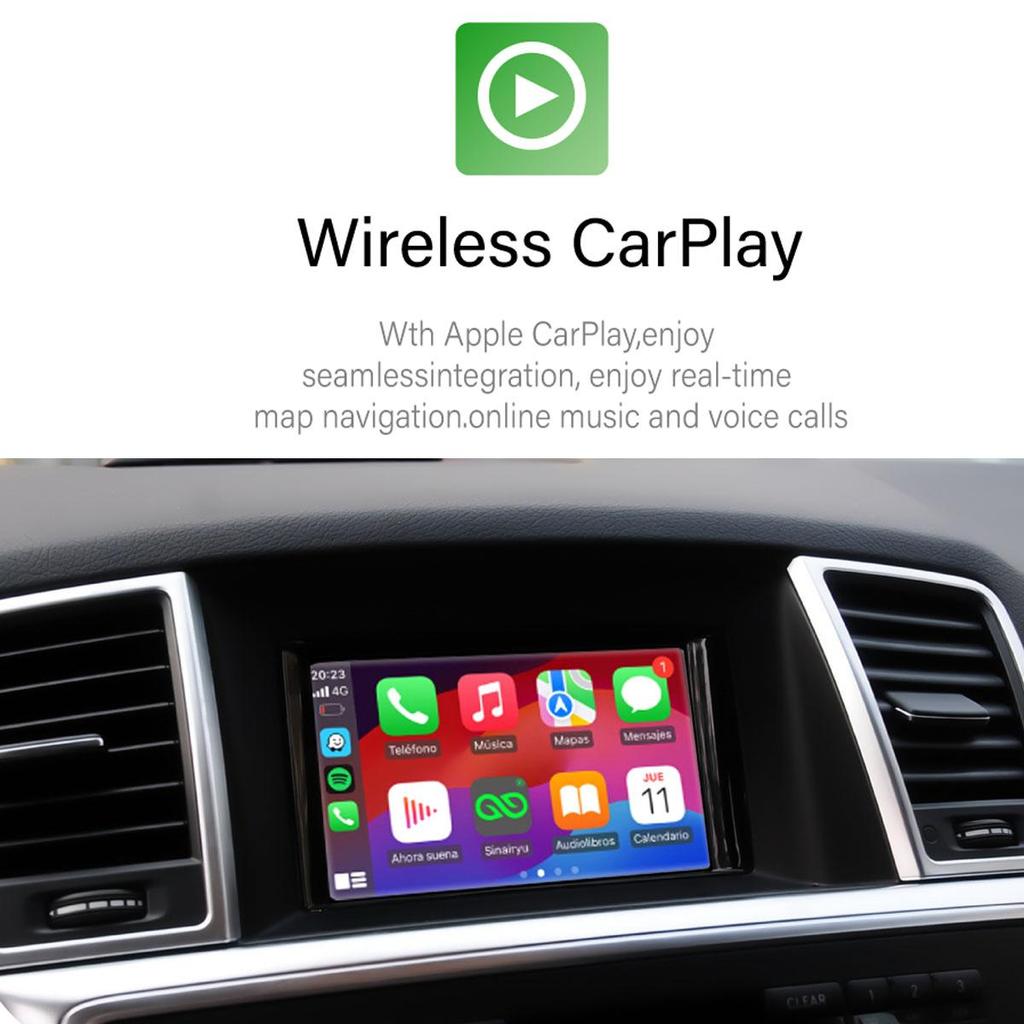 Sinairyu Wireless CarPlay Android Auto Interface Mirror-Link Compatible For Mercedes Benz ML GL Class with NTG4.5/4.7