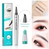 Four-claw Liquid Eyebrow Pencil Durable Waterproof Anti-sweat Not Smudged Easy To Color Knife Edge Water Eyebrow Pencil Makeup
