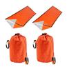 Tumosando Survival Sheet Sleeping Bag Set of 2 Emergency Sheet Mountaineering Expanded Size Width 92cm Length 200cm Emergency Blanket Ultra
