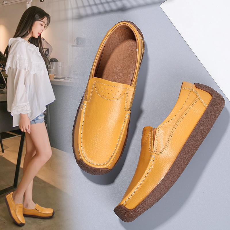 Women Penny Wildsmith Loafers Casual White Nurse Footwear Peas Soft Flats Black Driving Walking Shoes for Womens Plus Size