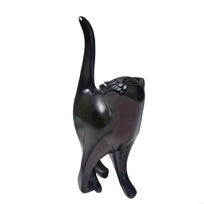 62KD Modern Cats Sculpture Abstract Design Resins Kitten Statue Living Room Accent