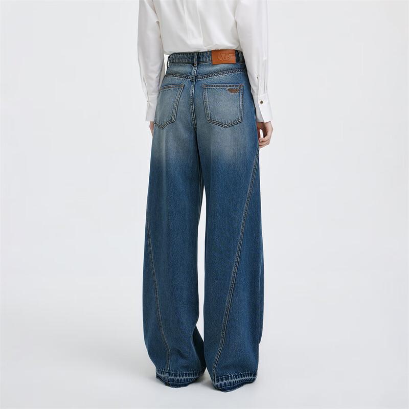 GIOVANNI VALENTINO Women's 2025 Wide-Leg Denim Pants