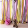 3 Roll Crepe Paper Cuttable Crepe Paper Streamers Backdrop Decor for Wedding