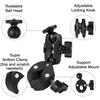 Sports Camera Mount for Motorcycle and Bicycle, 360° Rotating  , Compatible with Hero 13/12/11/10/9/8 Insta360 One X2/3/4, DJI
