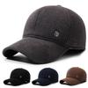 Men's Winter Velvet Ear Protection Warm Cap Middle-Aged and Elderly Father Outdoor Cold-Proof Baseball Cap