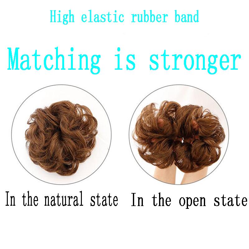 Women Ladies New Pony Tail Messy Curly Hair Extension Bun Hairpiece Scrunchie