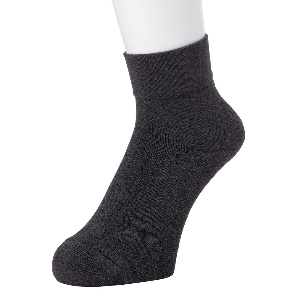 Okamoto Cocopita Warm Pile and 1 Sizes Half-Length Warmers, Moisture-Wicking, Heat-Retaining, Deodorizing, Pair, 335-700, Women's, Charcoal, 23-25