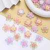 Transparent Colored Resin Flower Decorations DIY Phone Cases Bracelet Accessories Decoration