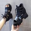New Summer Women Roman Sandals Boots Women High-heeled Platform Sandal Fashion Wedge Sandalias Breathable Hollowed-out Cool Boot