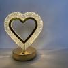 1PC Modern Dimmable LED Crystal Desk Lamp with Touch, USB Rechargeable
