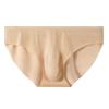 Men Seamless Ice Silk Briefs Low-rise 3D U-convex Ultra-Thin Panties Solid Color Quick Drying Underwear
