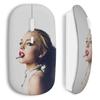 Wireless Mouse - MANIACASE - Girl Cigarette - White - USB Wifi - Compatible Mac and PC