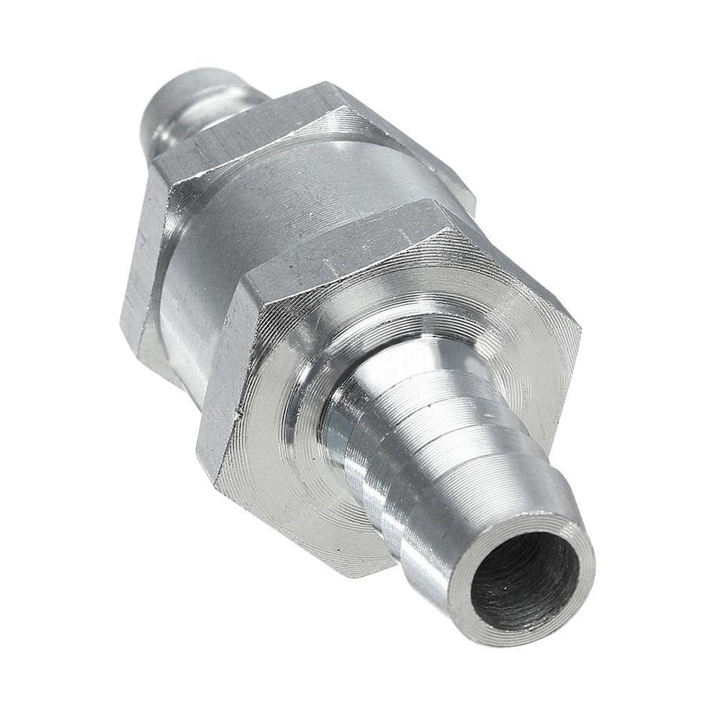Aluminium Alloy Water Diesel Fuel Non Return Vehicle Check Valve 6/8/10/12mm One Way Adapter