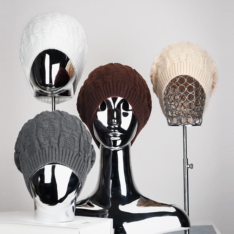 Autumn Winter Outdoor Sports Wool Cap Men Women Ear Protection Knitted Cap