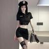 Sexy Cosplay Uniform Seduction Adult Products Sexy Police Buttocks Skirt Women's Nightclub Sex Lingerie Suit
