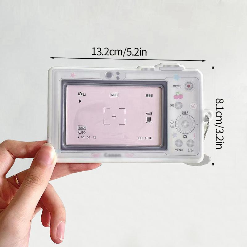 Cartoon Kpop Photocard Holder Camera Mobile Phone Shaped Idol Photocard Binder 3Inch Photo Storage Case Protection Cover