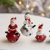 Christmas New Product Iron Art Christmas Bell Old Man Snowman Elk Bell Pendant Christmas Tree Decoration Christmases Decorations