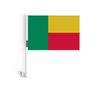 Drapeau - Bénin - 10 Pièces - 14 X 21 Cm - Polyester - Mât En Plastique
