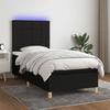 VidaXL Slat Bed Base with Mattress and LED, Upholstered Bed, Single Bed, Adult Bed for Interior Bedroom, 3135407