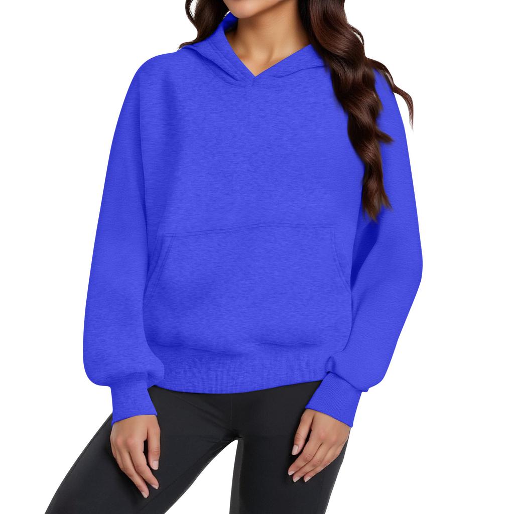 Women's Hoodies Fashion Oversized Hooded Fleece Sweatshirt Casual Long Sleeve Pullover Winter Clothing