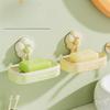 Suction Cup Soap Dish, Wall Mounted Bathroom Soap Holder, Detachable Shower Soap Dish, No Drilling Kitchen Soap Dish