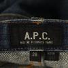 A.P.C. Straight Denim Pants W28 Jeans Button Fly Men's Used