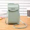 Women High Quality Cell Phone Pocket Fashion PU Leather Card Holders Small Crossbody Bag