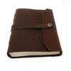 Leather Notebook & Daily Notepad for Men & Women with 100 Pages of Unlined Rustic Paper (7 X 5 Inches)