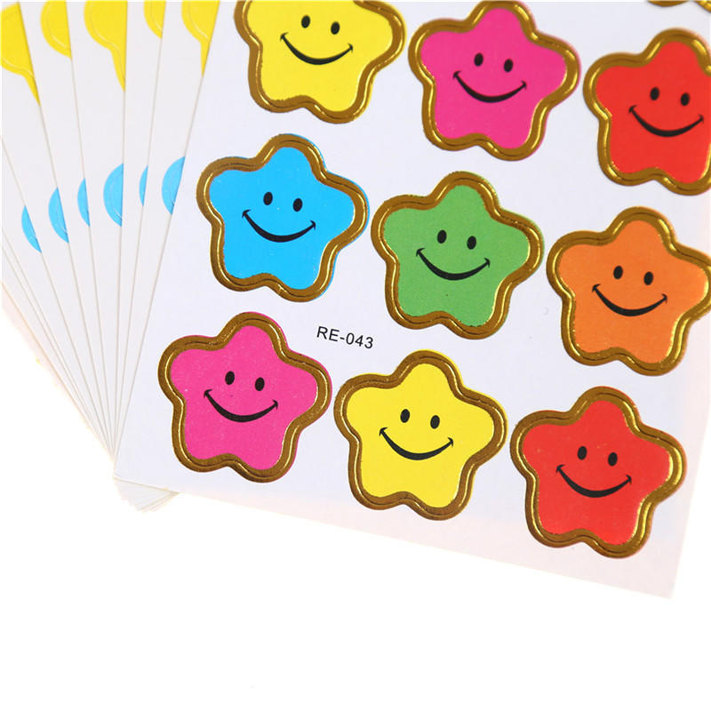 10Sheets Star Sticker School Kids Rewards Encouragement Craft Diy Toy Gift Kawaii