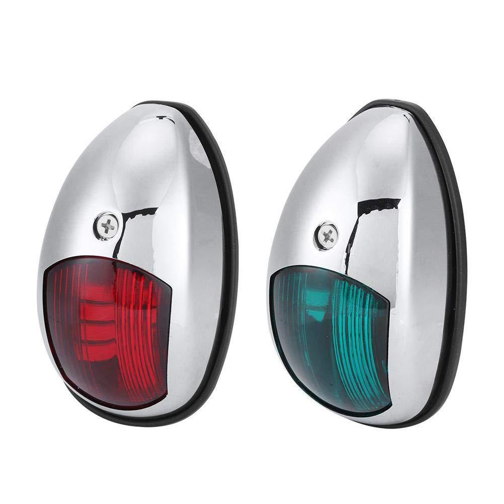 2Pcs Ship Light LED Navigation Sailing Light Waterproof Marine Boat Yacht Red+Green 12V Side Indicator Lamps 140mm
