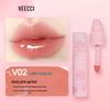 VEECCI Clear Bobo Lip Glaze: Long-lasting, Non-Transfer Double-Ended Lip Gloss.