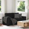 VidaXL 2-seater Sofa Black 120 Cm Fabric, Sofa, 2-seater Sofa, Fabric Sofa, Divan, Two-seater Sofa, Sofa 2 4105158
