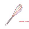 1PC Manual Egg Beater High Quality Stainless Steel Silicone Balloon Whisk Cream Mixer Milk Shake Mixing Stiring Tools 8/10/12 Inch