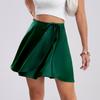 Women's Satin Bustier High-waisted Lace-up One-piece A-line Skirt Solid Color Acetate Wrap Skirt Comfortable Elegant and Premium