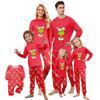 Print Cute Family Set Pajamas, Home Clothes, Family Set Long Sleeve Top Pants Set