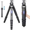 ARTCISE 40mm Tube Compact Travel Carbon Tripod 52mm Ball Low Center of Gravity Head Kit Lightweight Carbon Fiber Camera Video Tripod Arca Swiss Quick