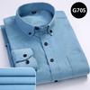 Corduroy Shirt Men Casual Shirts Soft Leisure Solid Color Fit Long Sleeved Man Shirt Oversized Clothes